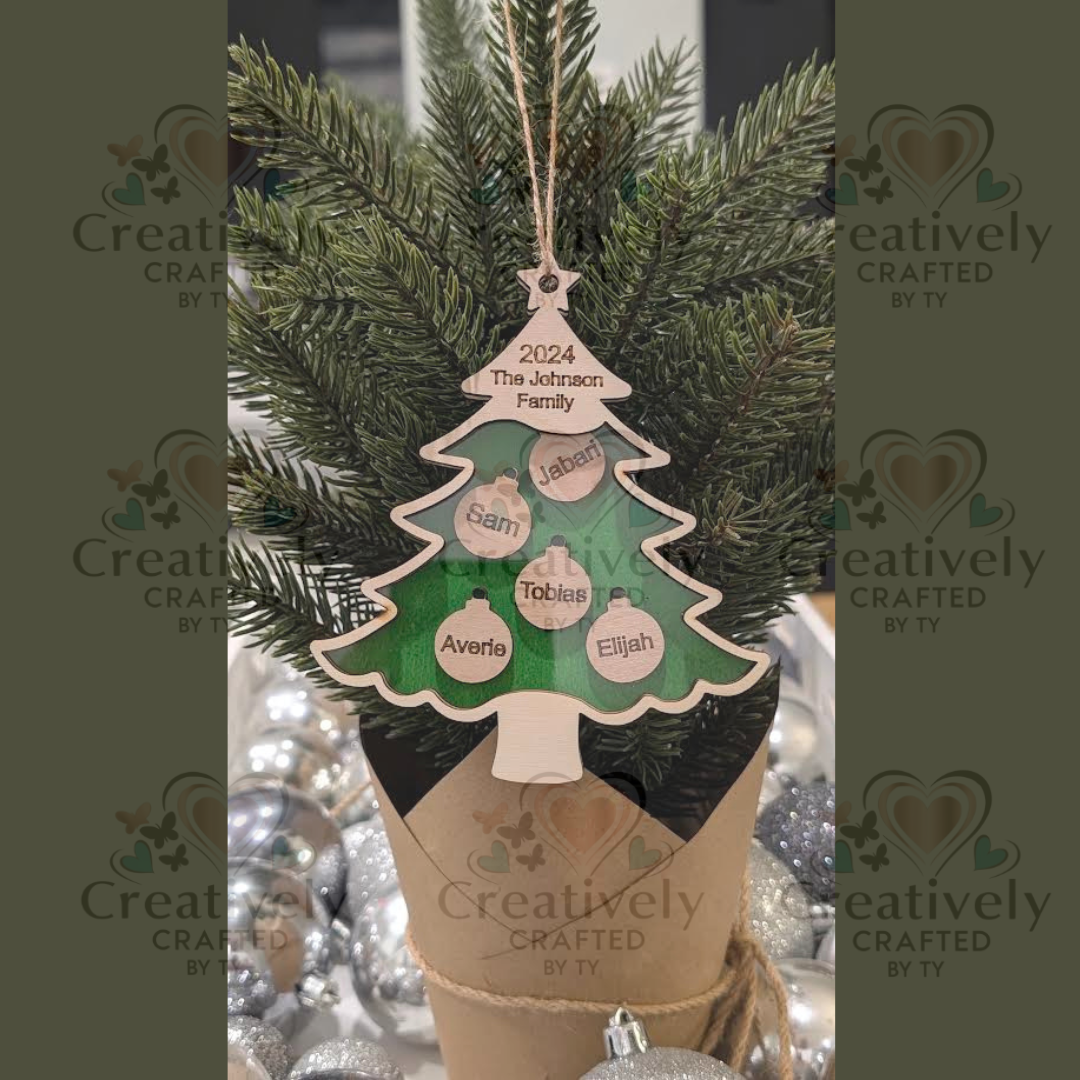 Family Christmas Tree Ornament