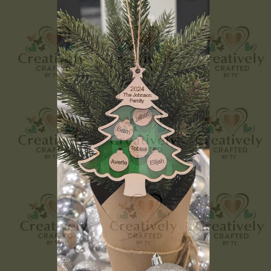 Family Christmas Tree Ornament
