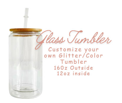 Customize Your Own Snow Globe Tumbler 16oz (Glass)